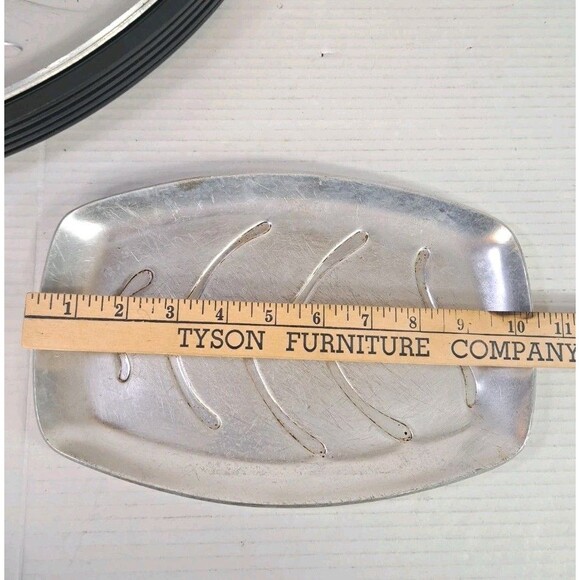 5 Nordic Ware Platter Holders + 3 Metal Insert Steak Fajita Sizzle Plates Dish - Picture 5 of 5